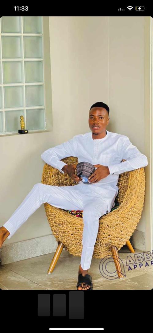 Bespoke tailored pieces on display inside the Abbi's Stylez Ibadan showroom