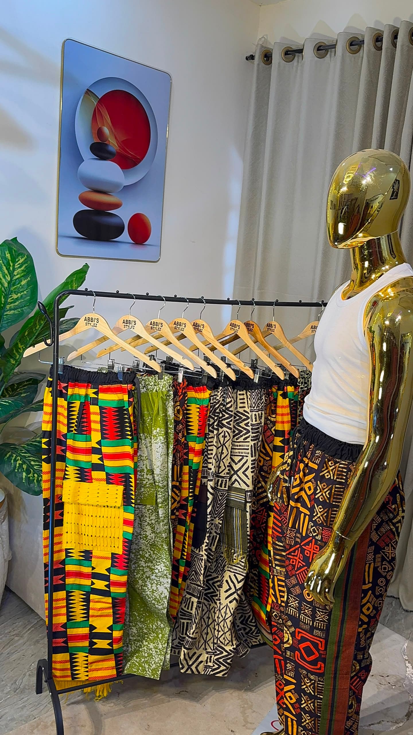 Ankara & Aso-Oke Paneled Pants